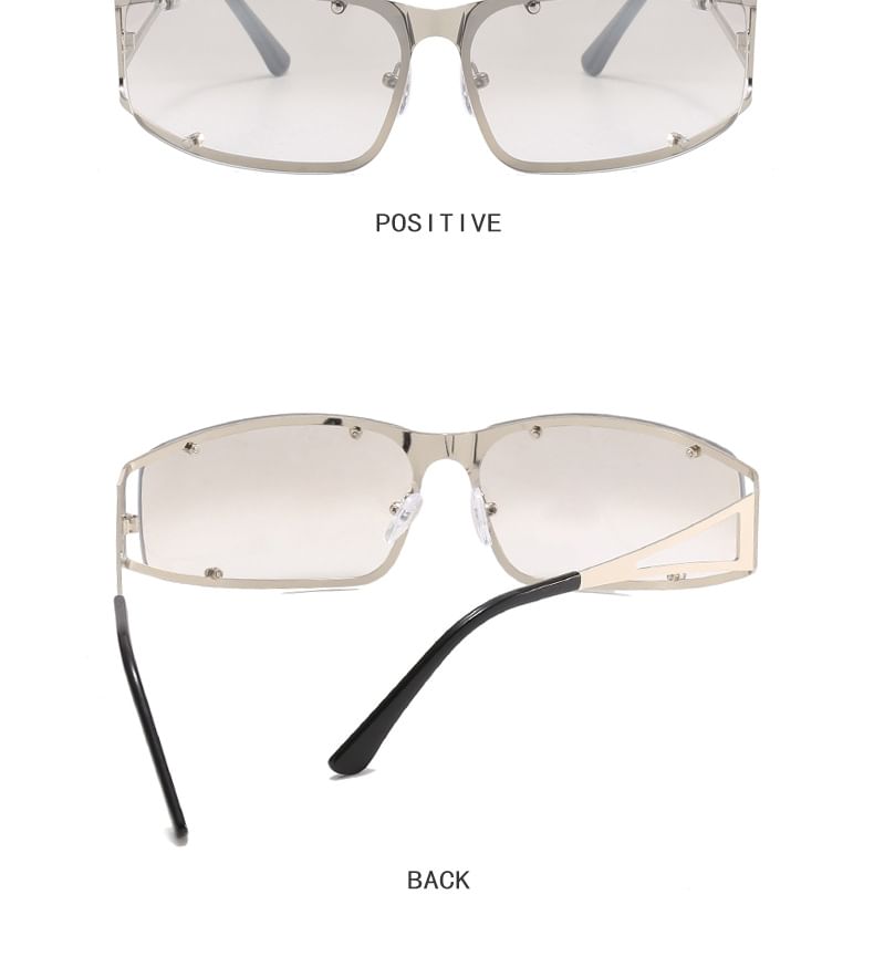 Metallic Frame Sunglasses