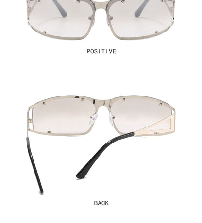 Metallic Frame Sunglasses
