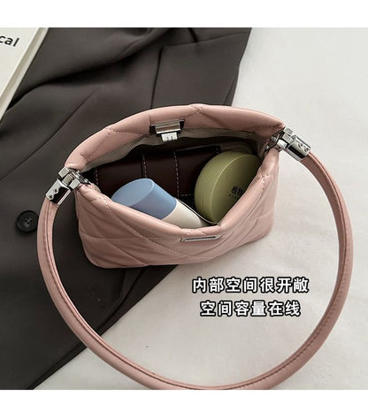 Quilted Twisted Bucket Bag