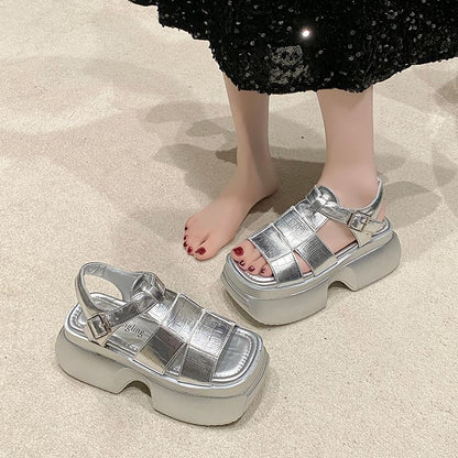[38] Platform Gladiator Sandals
