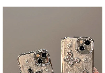 Butterfly Rhinestone Phone Case