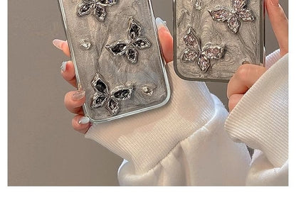 Butterfly Rhinestone Phone Case