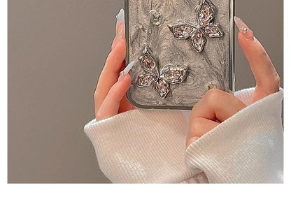 Butterfly Rhinestone Phone Case