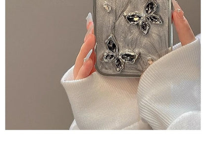 Butterfly Rhinestone Phone Case
