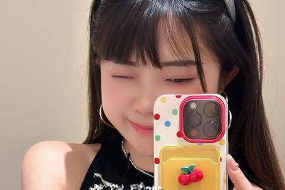 Phone / Strap Cherry Holder Set Card Case
