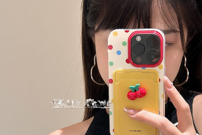 Phone / Strap Cherry Holder Set Card Case