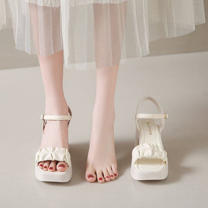 Platform Chunky Heel Sandals