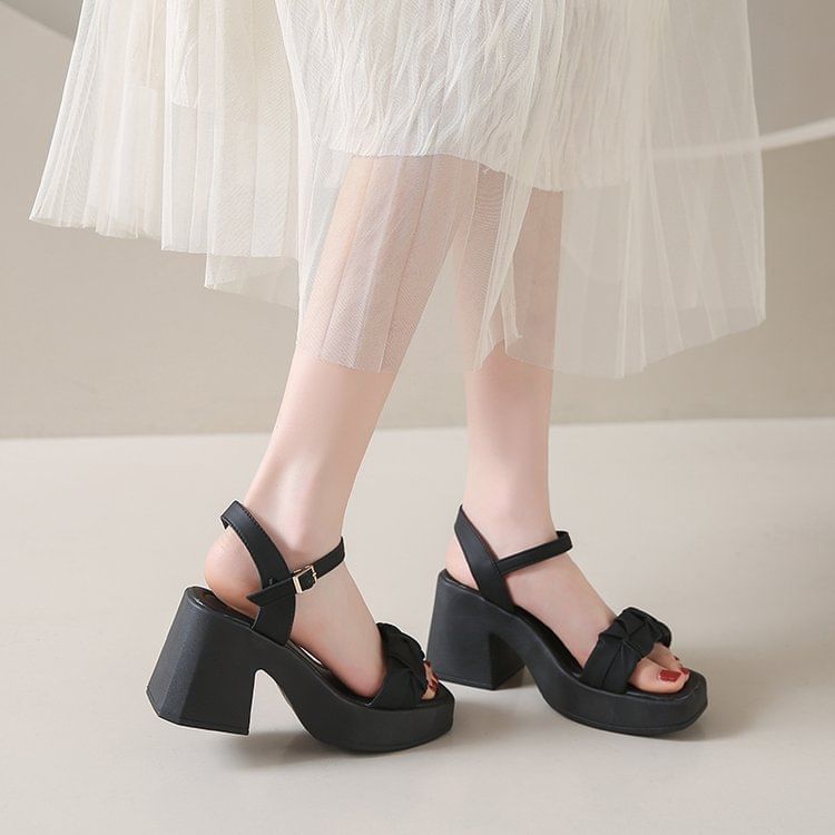 Platform Chunky Heel Sandals
