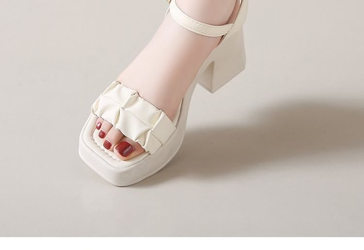 Platform Chunky Heel Sandals