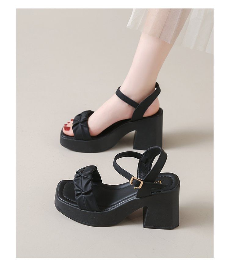 Platform Chunky Heel Sandals