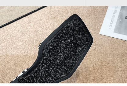 Square-Toe Slingback Sandals