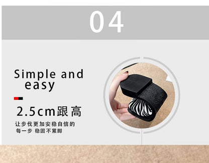 Square-Toe Slingback Sandals