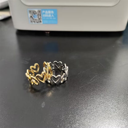 Offener Ring aus Herzlegierung