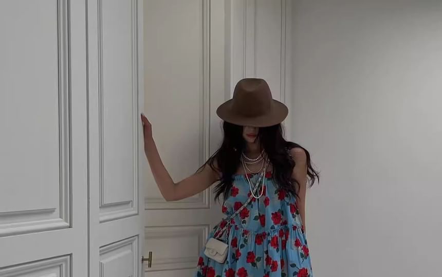 Sleeveless Floral Mini Sundress