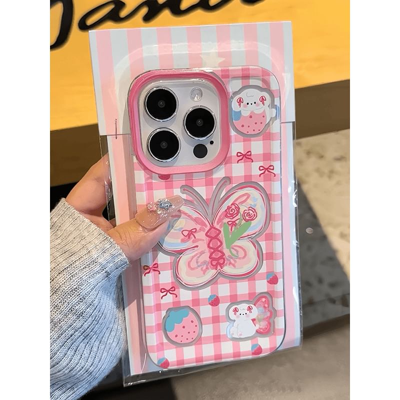 Butterfly Plaid Phone Case