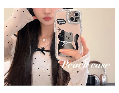 Cat Case Phone Mirrored