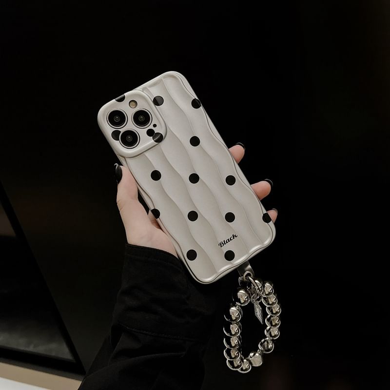 Phone Dot Strap Polka Case