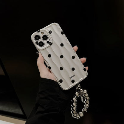 Phone Dot Strap Polka Case