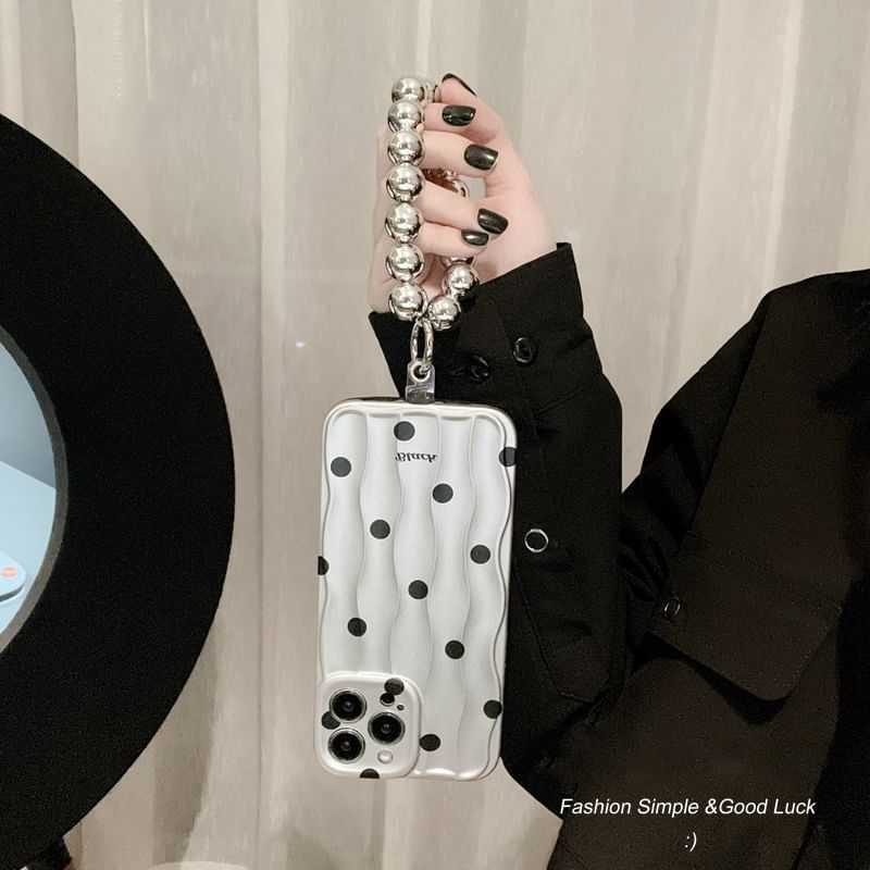 Phone Dot Strap Polka Case