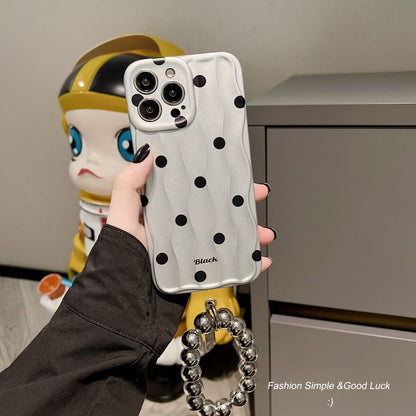 Phone Dot Strap Polka Case