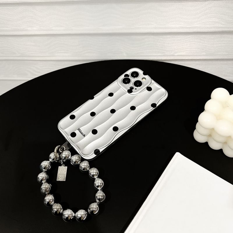 Phone Dot Strap Polka Case