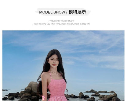 Halter Gradient Maxi Sundress