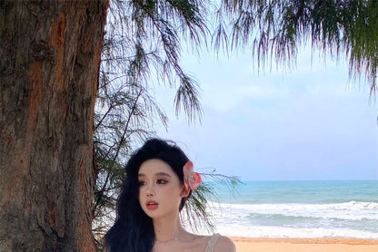 Spaghetti Strap Floral Maxi Sheath Dress