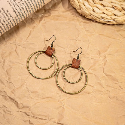 Metal Drop Hook Earring