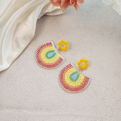 Floral Drop Earring
