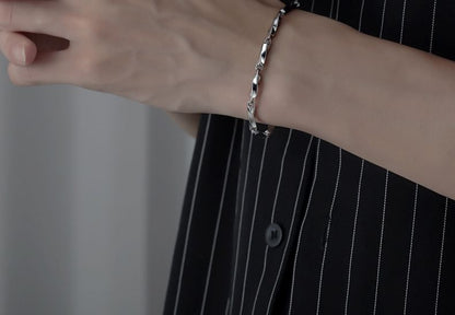 Twisted Stainless Steel Bracelet (Various Designs)