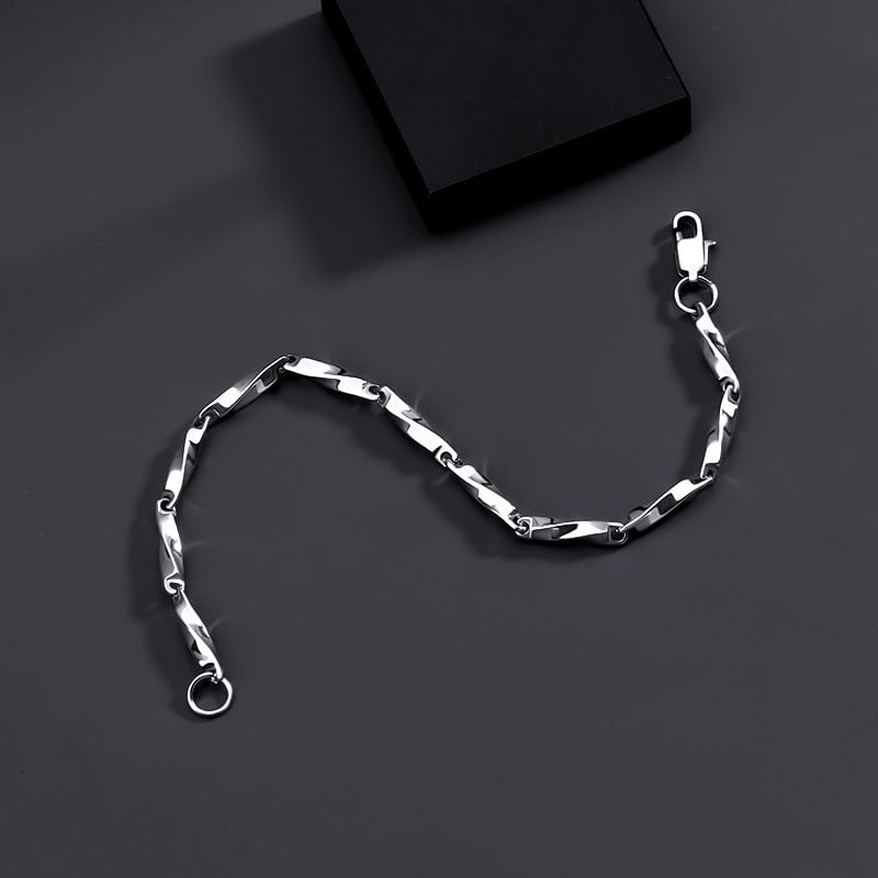 Twisted Stainless Steel Bracelet (Various Designs)