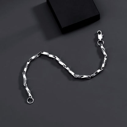 Twisted Stainless Steel Bracelet (Various Designs)
