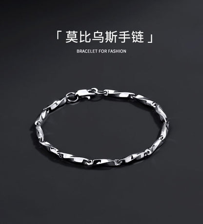 Twisted Stainless Steel Bracelet (Various Designs)