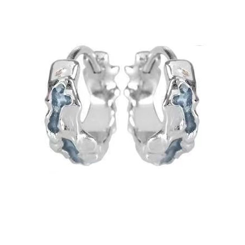 Irregular Stainless Steel Ear Cuff / Earring / Set