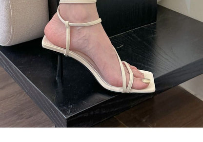 Ankle Strap High Heel Sandals
