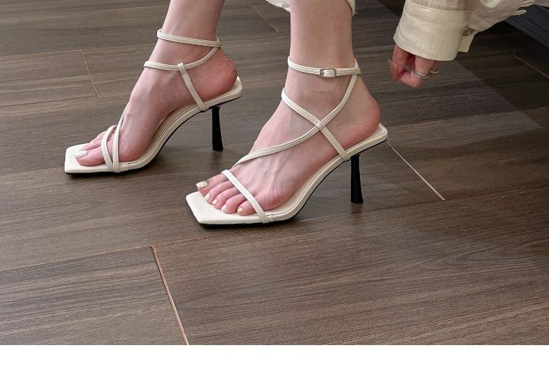 Ankle Strap High Heel Sandals