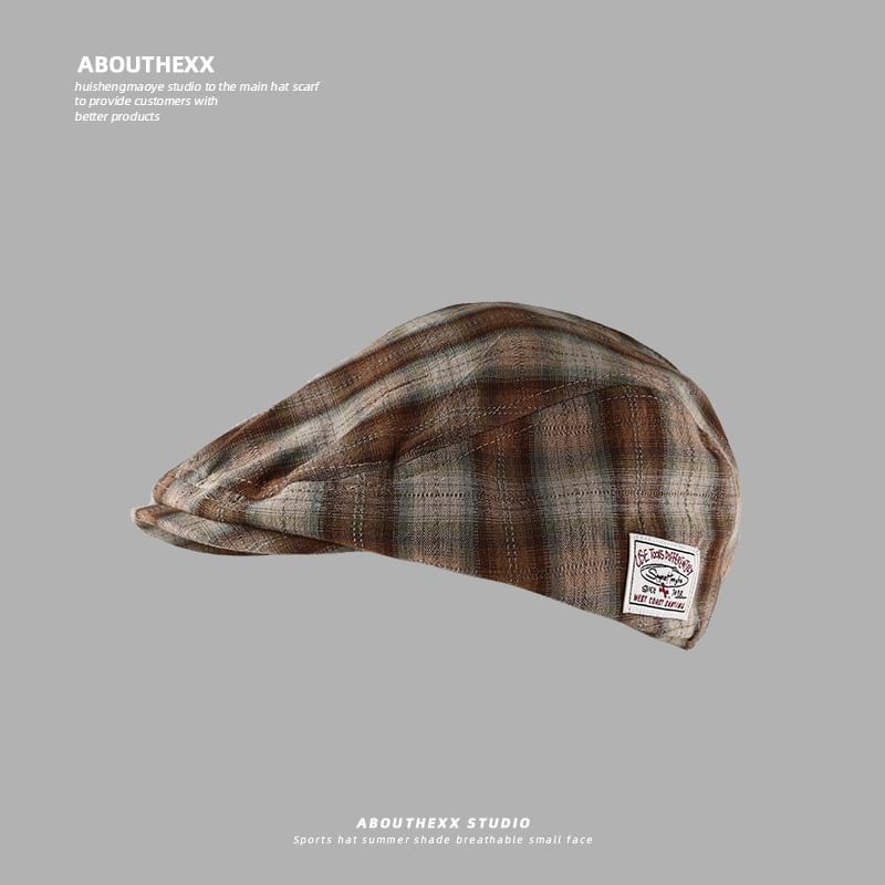 Plaid Beret