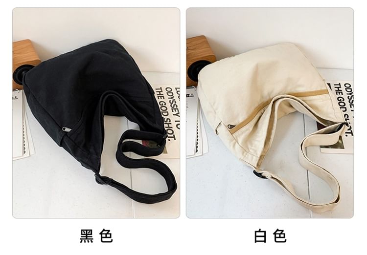 Sac à bandoulière en toile à poches multiples