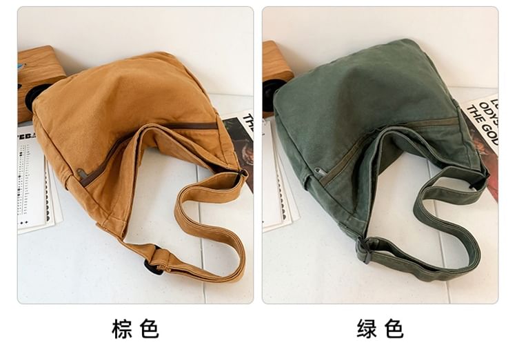 Sac à bandoulière en toile à poches multiples