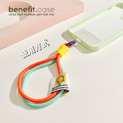 Applique Two-Tone Phone Strap