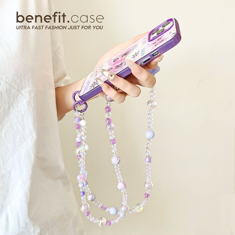 Lanyard Faux Bead Crystal Phone