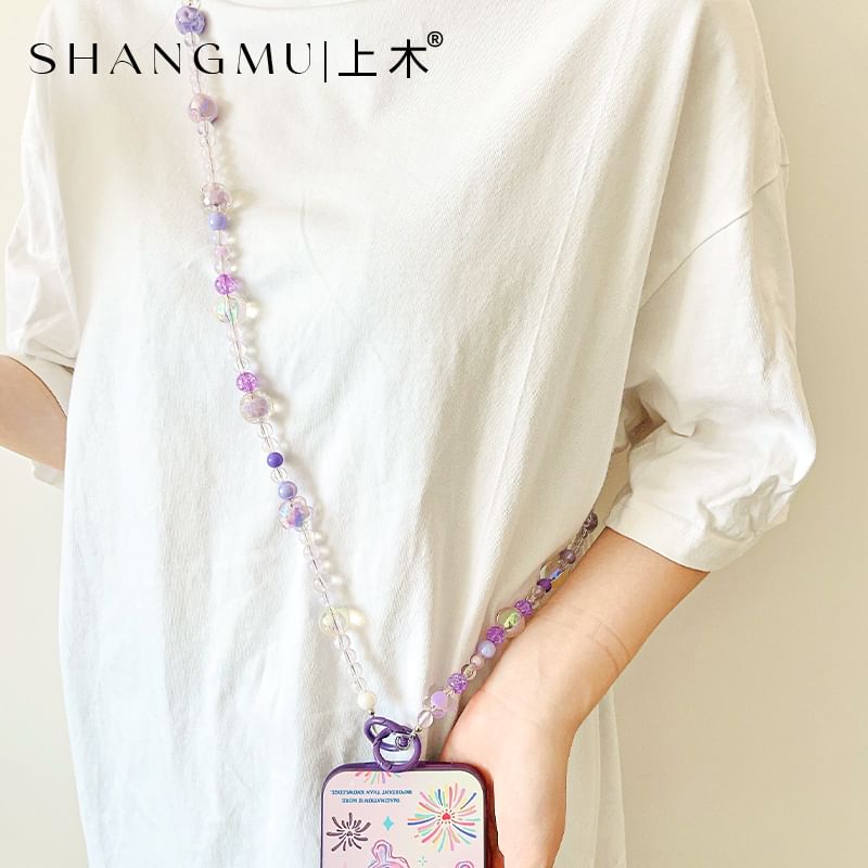 Lanyard Faux Bead Crystal Phone