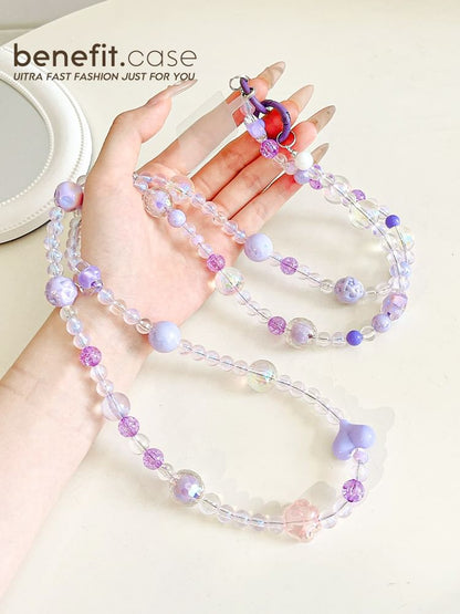 Lanyard Faux Bead Crystal Phone