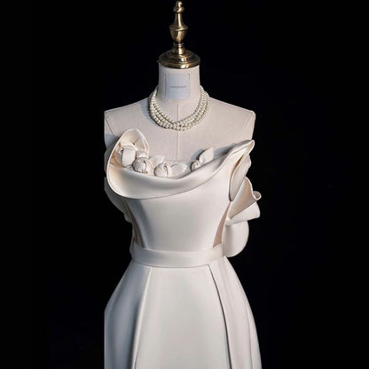 Plain Evening Gown Sheath Strapless