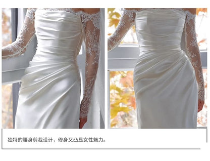 Gown Trained Wedding A-Line Strapless