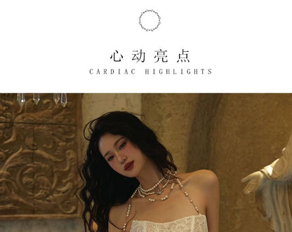 A-Line Trained Halter Neck Gown Evening Lace