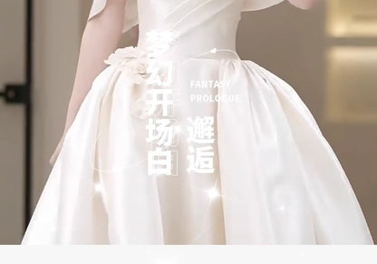 Gown A-Line Off Shoulder Wedding Trained