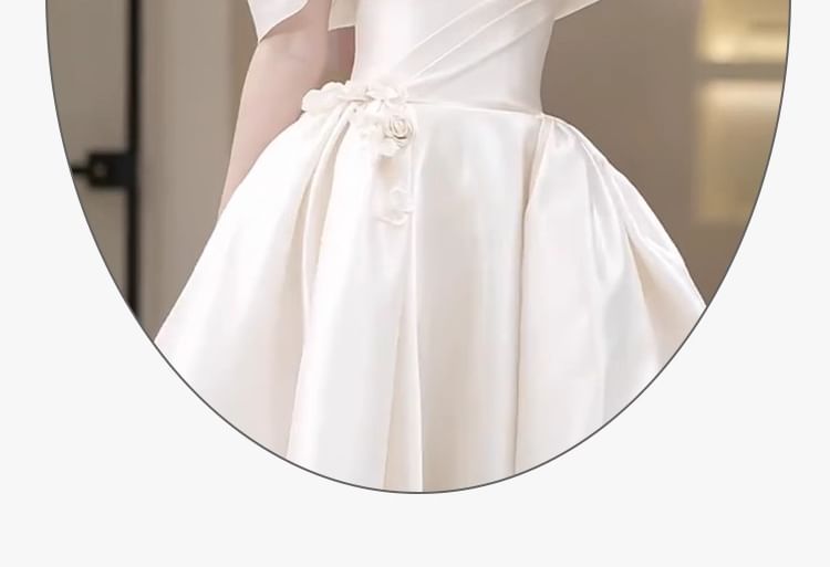 Gown A-Line Off Shoulder Wedding Trained