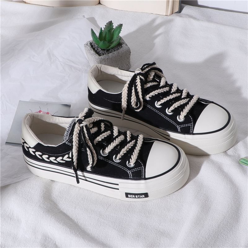 Lace-Up Colorblock Sneakers