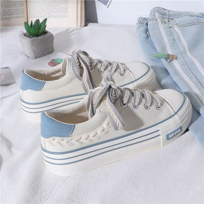 Lace-Up Colorblock Sneakers